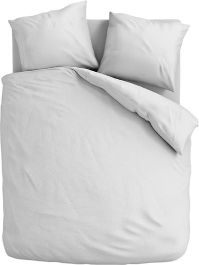 Dekbed-Discounter - Fresh and Co Dekbedovertrek 200 x 200/220 cm - Verkoelend Katoen Flanel - Dubbele instopstrook - Wasbaar op 30 graden - Strijkvrij - Wit