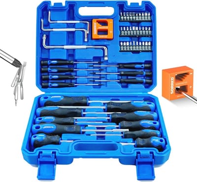 51-delige Schroevendraaierset met Etui - Precisieschroevendraaiers en Magnetische Schroevendraaierset voor Doe-Het-Zelvers