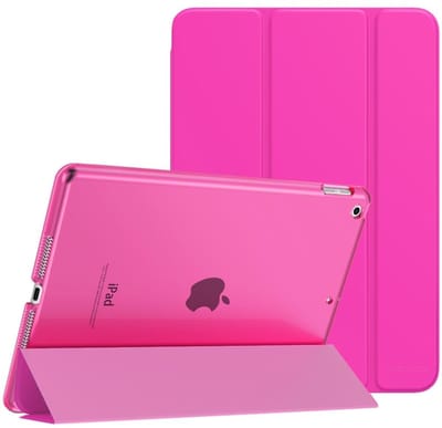 Dailygoods - iPad 10.2 - Slimme Hoes - Hoogwaardige Bescherming - Pitaya Rood - Auto Wake/Sleep - Perfect voor iPad 9e/8e/7e generatie - Hard Back Shell