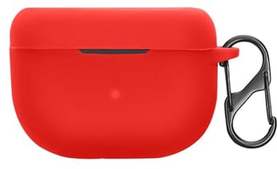 kwmobile Earbud Case Cover - Compatible with Jabra Elite 10 / E10 - Trendy Protective Case Wireless Earbuds in Red