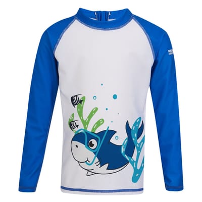 Regatta Kinder/Kinder Bubbels De Haai Rash Suit (Hawaiiaans Blauw)