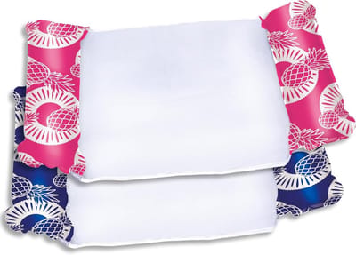 Zwembad Hangmat - Opblaasbare Vlotter - Ontspannen in Water - 4-in-1 Multifunctioneel - 112 x 66 cm - Marineblauw Roze