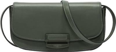LIEBESKIND BERLIN Schoudertas Ezra 2 Calf Optic Crossbody Bag Cypress Green Donkergroen