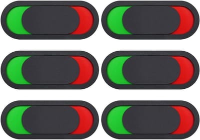 Privacy Indicator Set - Bezetting Borden - Kantoor Deuren - 6 Stuks - 10x4cm - Zwart