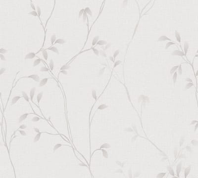 FIJNE BLAADJES BEHANG | Linnenlook - Creme Beige - A.S. Création Pure Elegance