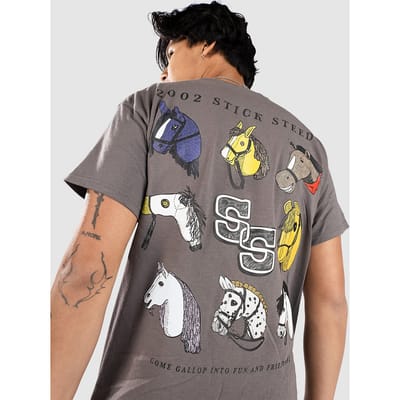 A.LAB Stick Steeds T-Shirt grijs
