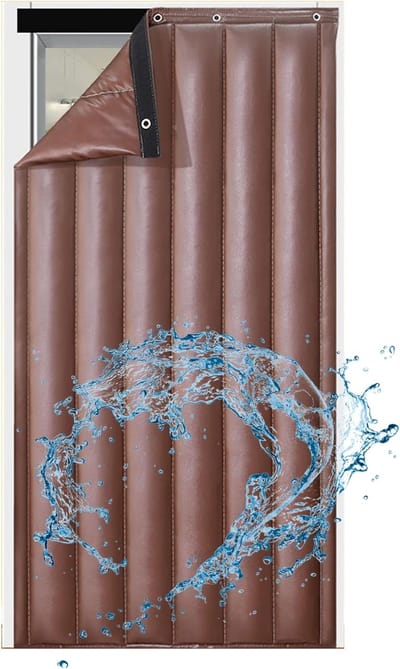 Geïsoleerde Deur Cover - Geluiddichte Deken - Temperatuur Behouden - Dubbellaags Verdikte Voering - Klantgerichte Kleur - Zwart