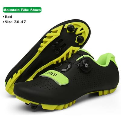Mtb Fiets Schoenen Mannen Vrouwen Racefiets Laarzen Ultralicht Plat Snelheid Sneakerspds Cleats Schoenen Mountainbike Schoenen Zelf -Sluitend 43 black