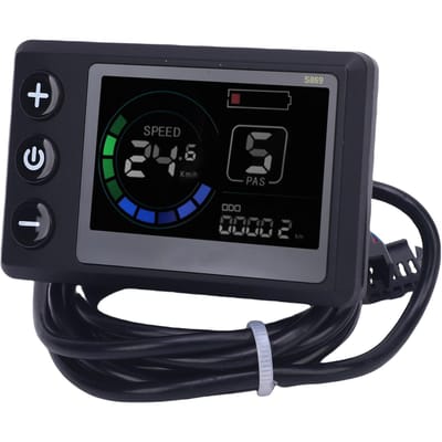 Compteur LCD électrique S869 DC 24V 36V 48V Panneau de contrôle à écran LCD avec prise SM pour gray