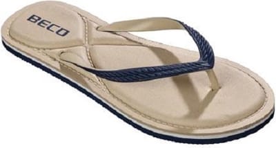 BECO Teenslippers - Dames - Eva - Beige/roze - Maat 37