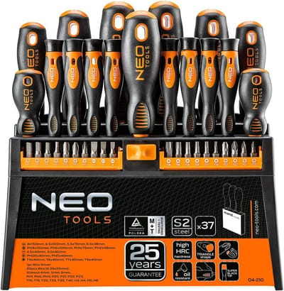 Precisie Schroevendraaier Set - Fijnmechanica Gereedschap - Kleine Reparatie - 37 Delig - Ergonomisch Handvat - Zwart
