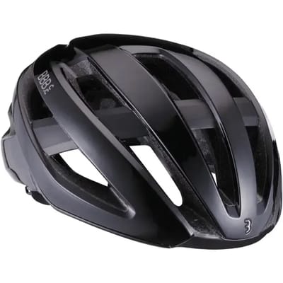 BBB Cycling Racefiets Helm - Maestro Aerodynamische Fietshelm - Optimale Ventilatie - Lichtgewicht - Wasbare Padding - Fietshelm Volwassenen - Glossy Zwart - M - BHE-09