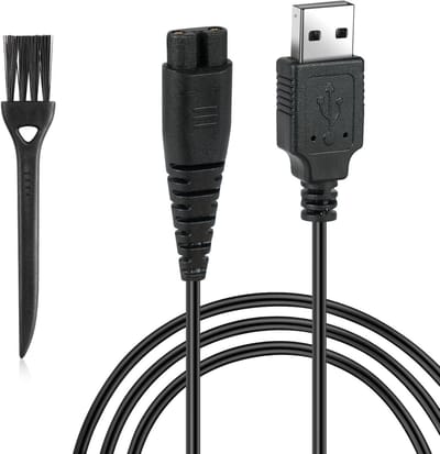 Scheerapparaat oplaadkabel met kleine kwast - compatibel met RFC-588 RFC-598 RFC-690 RFC-692 RFC-696 RSCX-9598
