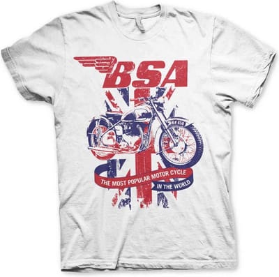BSA Heren Tshirt -S- Union Jack Wit
