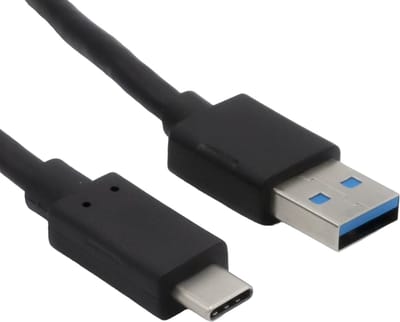 Helos 181542 USB-kabel USB 3.2 Gen 2 (3.1 Gen 2) 1 m USB A USB C Zwart