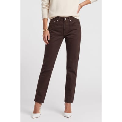 ARKET Snow Denim Brown Size: W28 | Straight Pants Outlet | Dames | Bruin