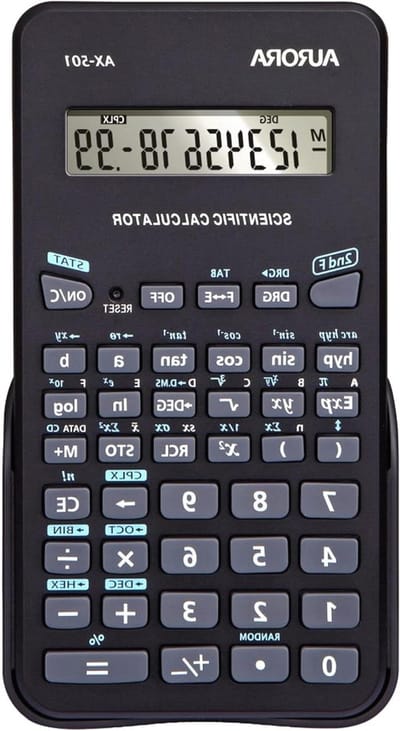 Wetenschappelijke Rekenmachine - Grafische Calculator - Wiskunde Oefenen - 131 Functies - 145 cm - Zwart