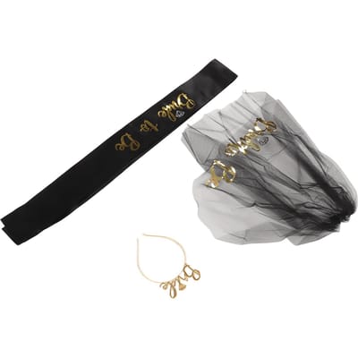 Tiare Mariée à Être Noir Brillant Mariage Nuptial Ruban Frange Centre Voile Superposé Écharpe Couronne Cadeaux Mariée à Être gray