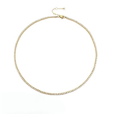 Gold Square Waterway Necklace