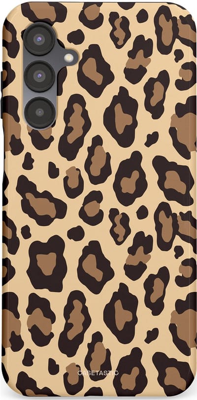 Casetastic hoesje geschikt voor Samsung Galaxy A16 - Dubbellaagse bescherming - Wilde Panter - Fashion Case - Zwart Taupe Crème