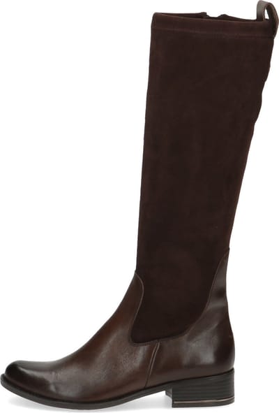Caprice knielaars combi leer/stretch art. 9-25514-41 329 Bruin maat 4.5