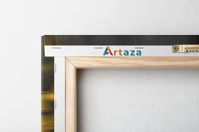 Artaza Canvas Schilderij Drieluik Abstracte Kunst - Zwart Gouden Marmer - 120x60 - Foto Op Canvas - Canvas Print