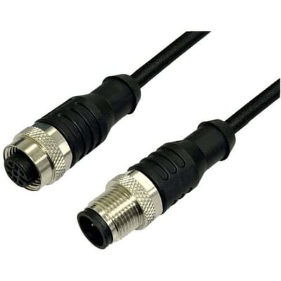 BKL Electronic 2702038 Sensor/actuator verlengkabel M12 Aantal polen (sensoren): 4 Stekker (recht) op koppeling (recht) 2 m 1 stuk(s)