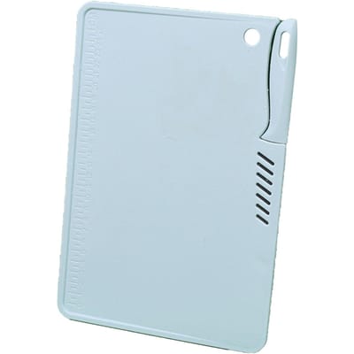 Plastic Gebruikssnijplank Veilig Multifunctioneel Draagbaar Fruit Hakbord Met Mes Ophanging blauw