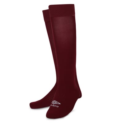 Umbro Primo voetbalsokken voor kinderen (Claret Rood/Wit)
