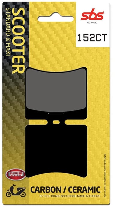 Plaquette de frein SBS pour Scooter Aprilia 125 Atlantic 2003 à 2014 152CT Neuf