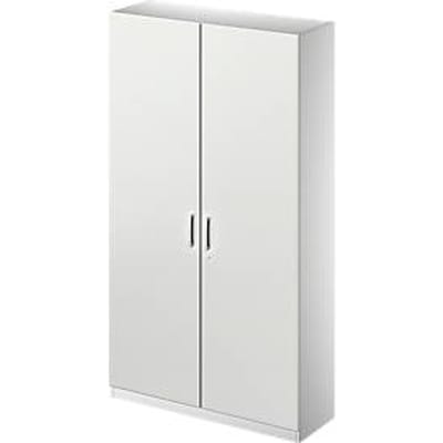 Schäfer Shop Genius Archief-/garderobekast TETRIS SOLID, b 1200 mm, 5 ordnerhoogten, afsluitbaar, lichtgrijs/blank aluminium