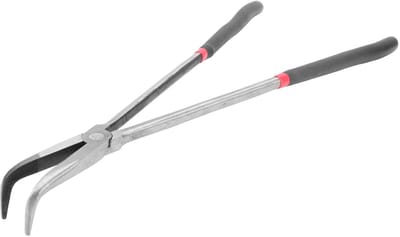 Dailygoods- Langbektang 400 Mm - Gebogen Bek - Extra Handvat - Antislip - Slijtvast - Corrosiebestendig - Comfortabele Grip - Punttang