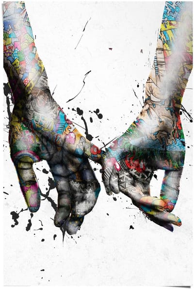 Poster Liefde - 91,5 x 61 - Papier - REINDERS