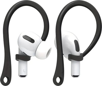 Earhooks Geschikt Voor Apple AirPods en Apple AirPods Pro 3 I Oorhaken I Veilige Pasvorm I Siliconen Eartips I Ergonomisch en Anti-Lost Ontwerp I Set van 2 I Zwart