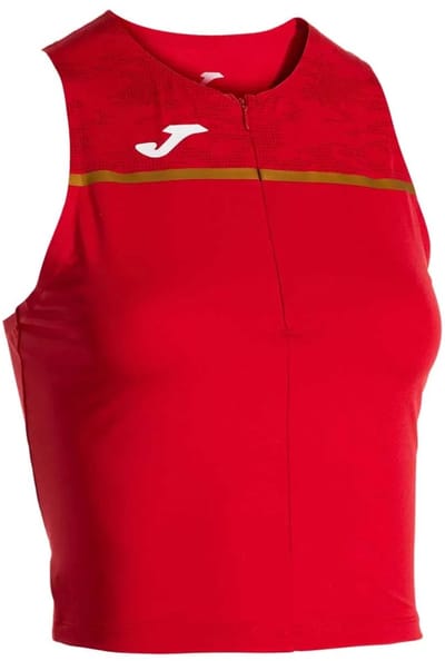 Joma Record Iii Mouwloos T-shirt Rood S Vrouw