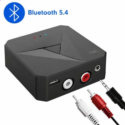 Bluetooth Transmitter & Receiver 2 in 1 PRO - BT 5.4 - 3.5MM AUX / RCA - Bluetooth Zender - Bluetooth Ontvanger - Bluetooth Transmitter - Bluetooth Receiver