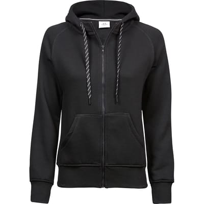 Tee Jays - Dames Fashion Hoodie met rits - Black maat S