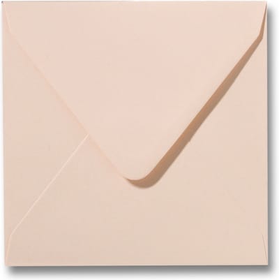 Envelop 14 x 14 cm Abrikoos 25 stuks