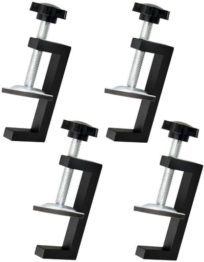 carmdering - Klemmen - Bevestigingsklemmen - Handgereedschap - Verstelbare Klemkracht - Roestvrij Design - Aluminium En Koolstofstaal - Gladde Klemvlakken - Veelzijdige Toepassing - 4 Stuks