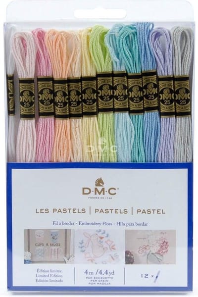 DMC | Pastels | Mouliné Pack | Borduren | Borduurgaren | Splijtzijde | 12 x 4 meter
