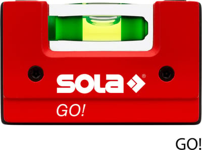 Sola GO Mini Waterpas – 01620101 - Tot 0.25 m - rood