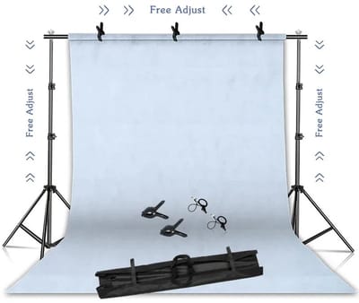 Innovastore Fotografie Achtergrond - Portret Achtergrond - Fotostudio Achtergrond - Ophanging fotodoek - Witdoek - 2x2 meter