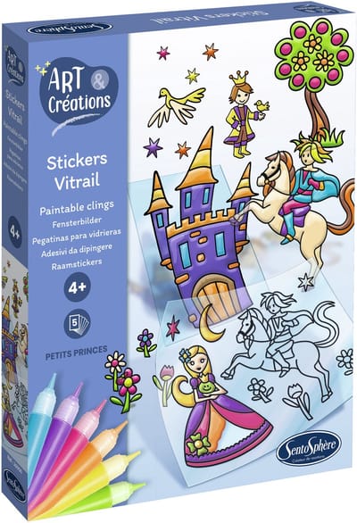 Sentosphère raamstickers knutselset sprookjes - creatieve stickerset.