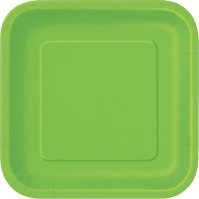 Borden Vierkant Lime Groen 23cm 14st