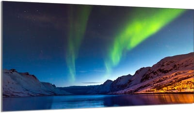TMK ArtDeko Zorza - Beschermende Glazen Plaat - 90x52 cm - Moderne Keukenaccessoire