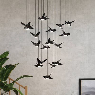 EGLO Stars of Light LED-hanglamp Paratebueno zwart rond 17fl