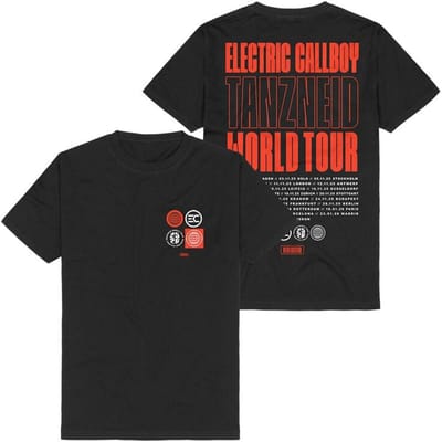 Electric Callboy T-shirt - TANZNEID Tour Type - S tot XXL - voor Mannen - zwart