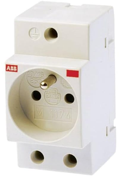 Modulaire contactdoos 2-polig met aarding