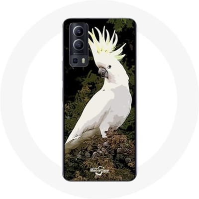 Vivo Y72 hoesje Witte Kaketoes Papegaaien op de Boom