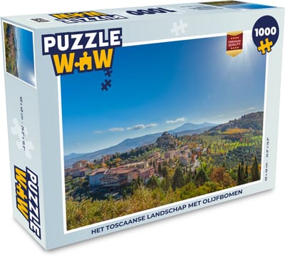 Puzzel Toscane - Italië - Zon - Legpuzzel - Puzzel 1000 stukjes volwassenen